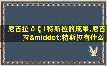 尼古拉 🦉 特斯拉的成果,尼古拉·特斯拉有什么成就